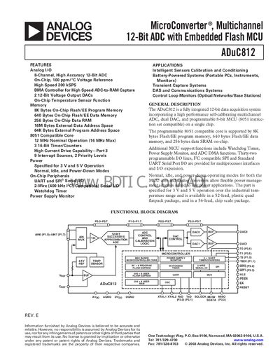 Analog Devices ADuC812 Handbook