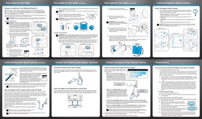 SIRIUS POWERCONNECT SECOND VEHICLE KIT Installation Manual - cover page