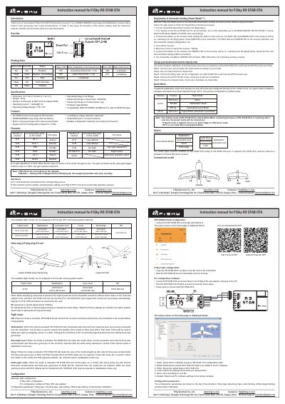 FrSky R9 STAB OTA Telemetry Receiver Instruction Manual - cover page