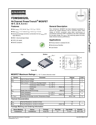 FAIRCHILD FDNS86520L Manual - cover page