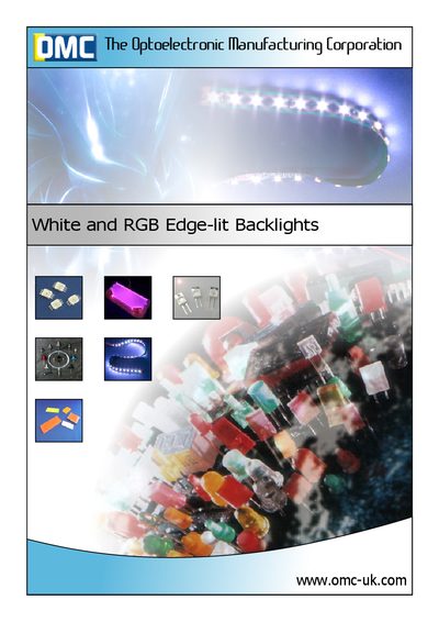 OMC Edge-lit Backlights Technical Datasheet - cover page