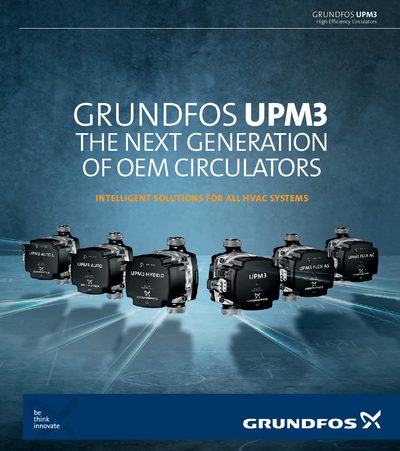Grundfos UPM3 Circulator Product Leaflet - cover page