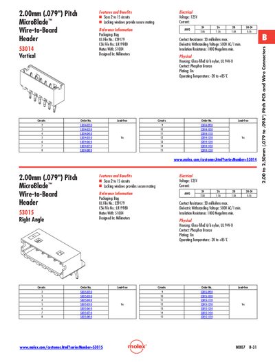 MOLEX 2.00mm (.079
