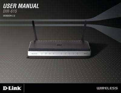 D-Link DIR-615 User Manual - cover page