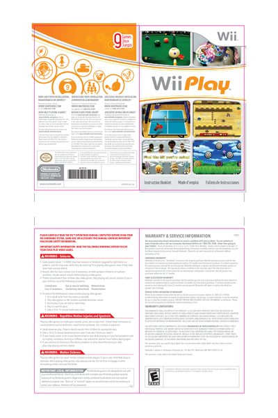 Wii Operations Manual - cover page