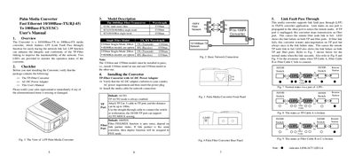 t 10/100Base-TX(RJ-45) To 100Base-FX(ST/SC) user manual - cover page