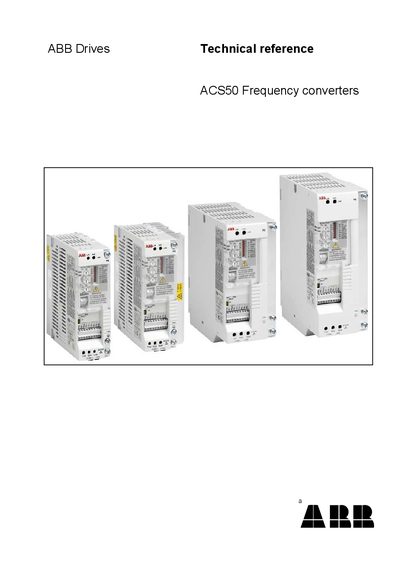 ABB ACS50 Frequency Converter Technical Reference - cover page