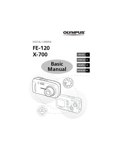 OLYMPUS DIGITAL CAMERA FE-120 X-700 Basic Manual - cover page