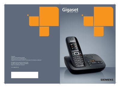 Gigaset C590/C595 User Manual - cover page