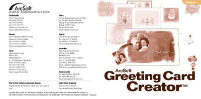 ArcSoft Greeting Card Creator Quick-Start Guide - cover page