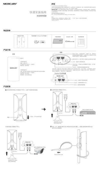 Mercury MWB201S Wireless Bridge Kit User Guide - cover page