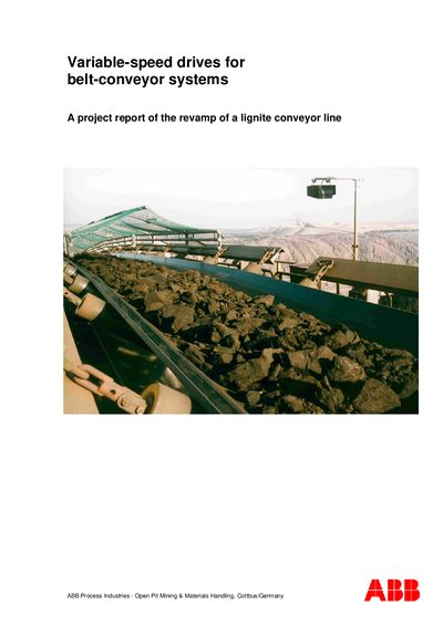 ABB Variable-speed Drives for Belt-Conveyor Systems Application Note - cover page