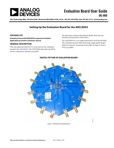 ANALOG DEVICES UG-066 handbook