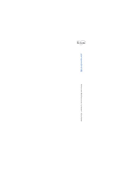 DoCoMo SO213iS User Manual - cover page