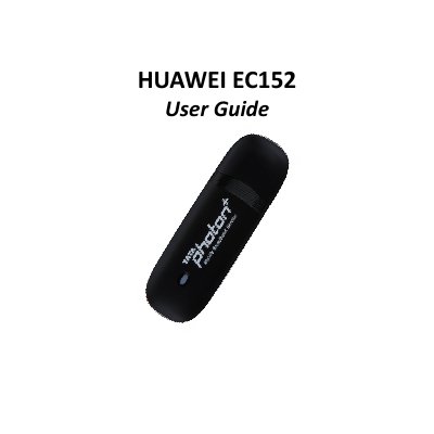 Huawei EC152 USB Data Modem User Guide - cover page