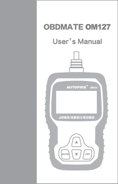 Autophix OBDMATE OM127 User Manual - cover page