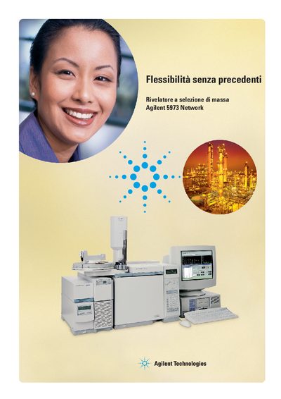 Agilent 5973 Network Mass Selective Detector Product Leaflet - cover page
