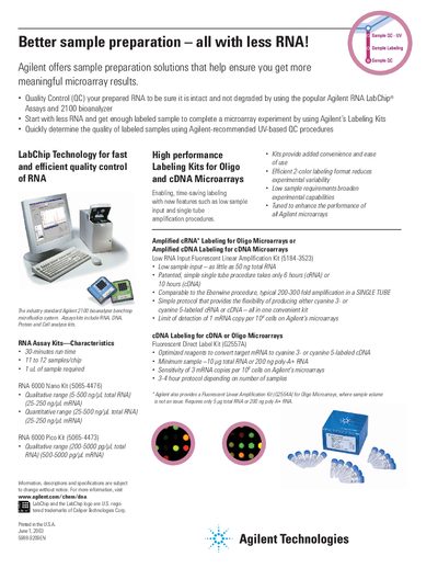 Agilent 5988-9209EN Better Sample Preparation Leaflet - cover page