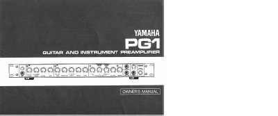 YAMAHA PG1 Manual - cover page