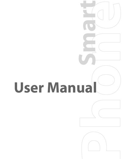 HTC Pocket PC Phone User Manual - cover page