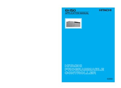 Hitachi EH-150 Application Manual - cover page