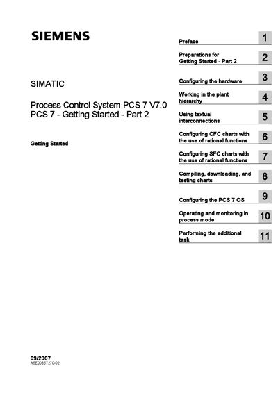 Siemens PCS 7 V7.0 Process Control System Getting Started Part 2 User Manual