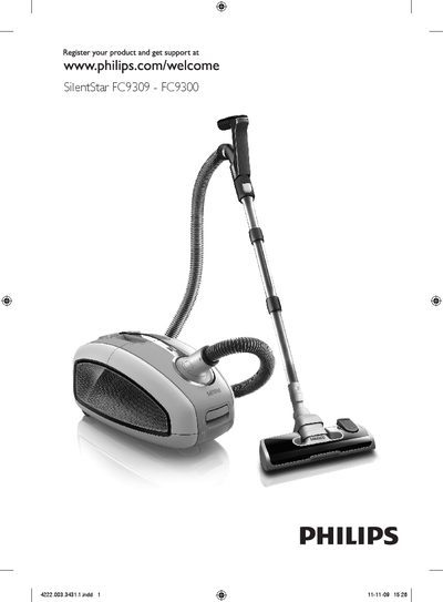 Philips SilentStar FC9309-FC9300 Vacuum Cleaner User Manual - cover page