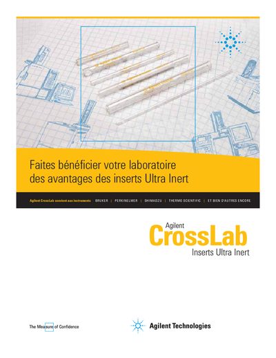 Agilent CrossLab Ultra Inert Liner Brochure - cover page