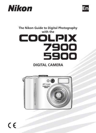Nikon E7900/E5900 Digital Camera User Manual - cover page