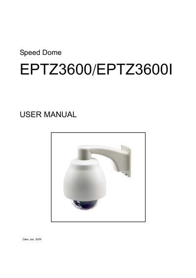 EverFocus EPTZ3600_3600I_MW01G02500_Ver.A  - cover page