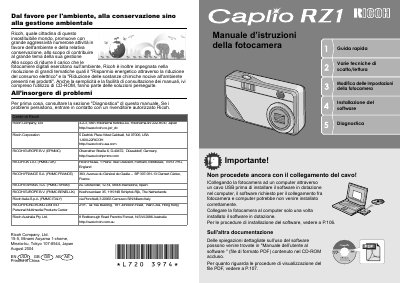 ricoh caplio RZ1 user manual(3) - cover page