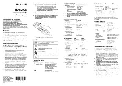 Fluke i200/i200s User Manual