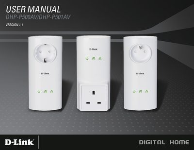 D-Link DHP-P500AV/DHP-P501AV User Manual - cover page