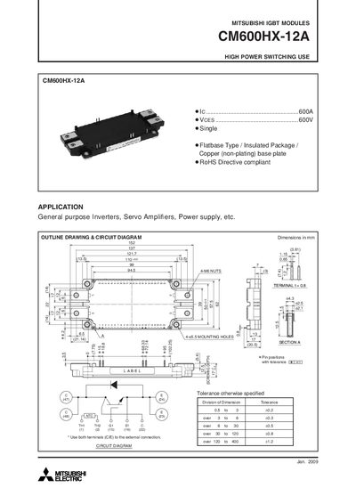 MITSUBISHI CM150RL-24NF Manual - cover page