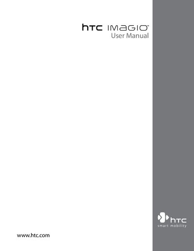 HTC IMAGIO User Manual - cover page
