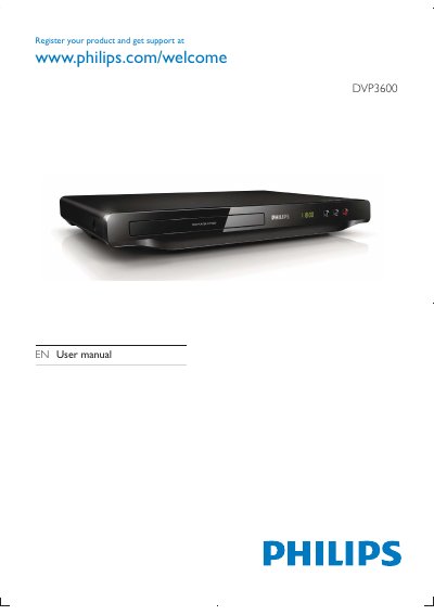 Philips DVP3600 DVD Player User Manual - cover page