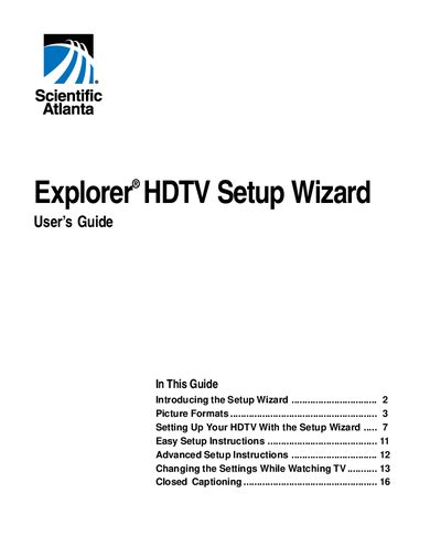 Explorer 8000HD Home Entertainment Server Users Installation Guide - cover page