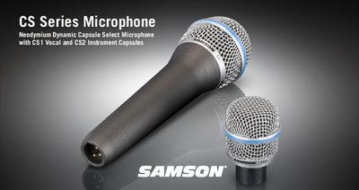 Samson CS Series Capsule Select Microphone User Manual - cover page