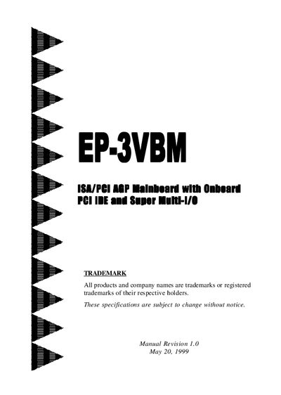 EO-3VBM motherboard Manual