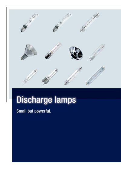 Osram POWERBALL HCI‑T High‑Pressure Discharge Lamp Product Leaflet - cover page
