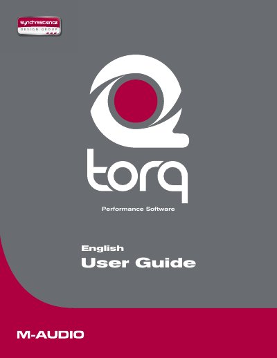 Design Group Torq User Guide - cover page