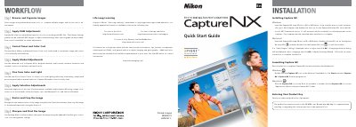 Nikon Capture NX Quick Start Guide - cover page