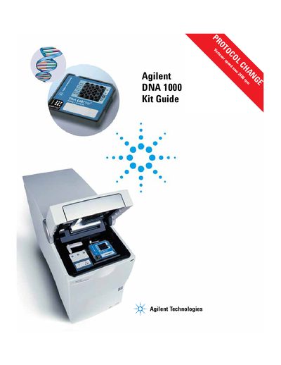 Agilent DNA 1000 Kit Guide