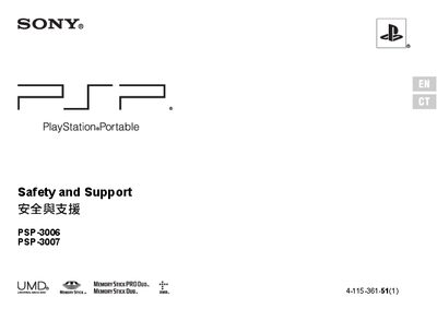 Sony PSP-3006/3007 User Manual