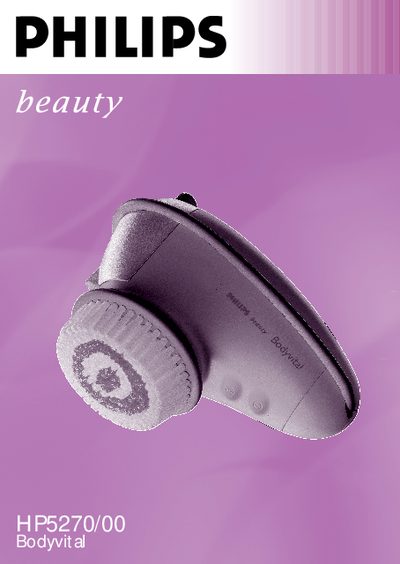 Philips HP5270/00 Bodyvital User Guide - cover page