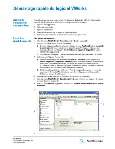 Agilent VWorks Automation Control Quick Start Guide - cover page