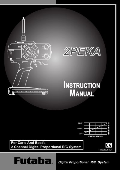 Futaba 2PEKA 2-Channel Digital Proportional R/C System Instruction Manual - cover page