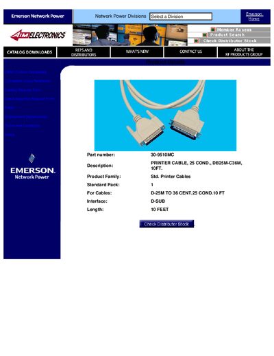 EMERSON 30-9510MC User Manual - cover page
