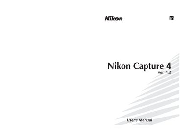 Nikon Capture 4 User Manual - cover page