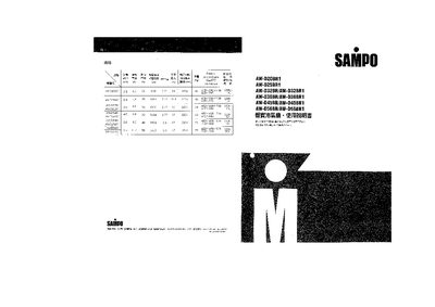 SAMPO AW-D20BR1/D25BR1/D32BR/D32BR1/D36BR/D36BR1/D45BR/D45BR1/D56BR/D56BR1 air conditioner Manual - cover page